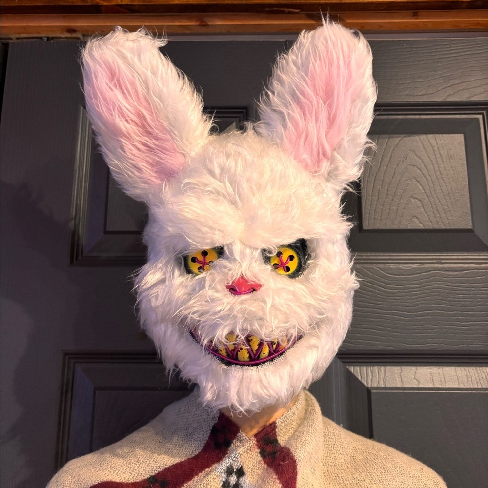 Creepy Killer Bunny Rabbit LED Light Up
Halloween Mask